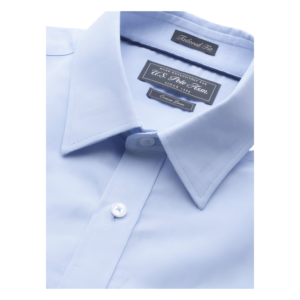 U.S. Polo Assn. Men Blue Tailored Fit Solid Formal Shirt